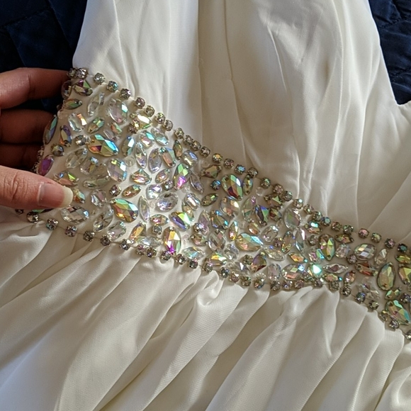 Halter Backless Cocktail Dress - Prom / Pageant - Picture 4 of 7